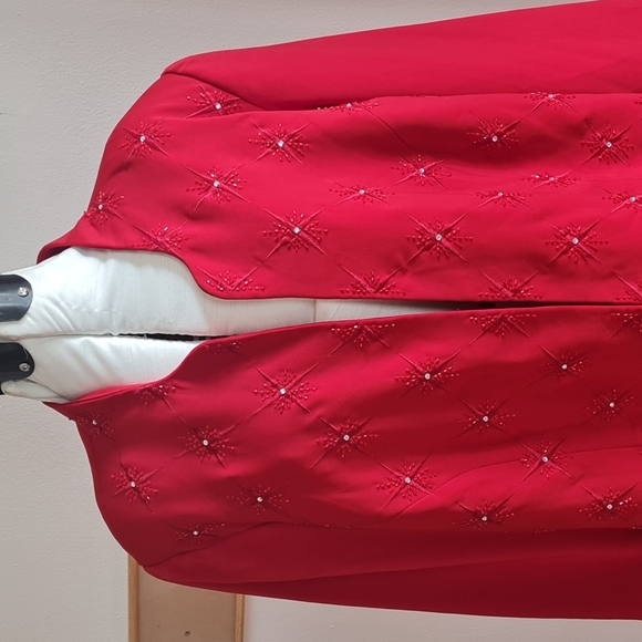 Plus size valentine Red Star studded Blazer siz 20W - Picture 4 of 12